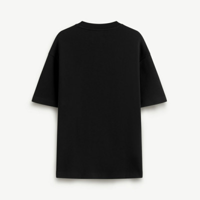 Áo Thun ROUTINE Tay Ngắn Dệt Jacquard Phối Nhãn Form Loose - 10S24TSS014 | LASTORE MENSWEAR