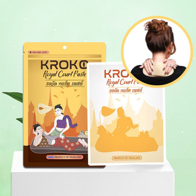 Miếng dán hỗ trợ giảm đau nhức mỏi cơ Kroko Royal Court Paste Thái Lan 5 miếng