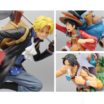 Mô Hình Bộ 3 Luffy Sabo ACE Siêu Cute 19-21Cm Mô hình One Piece Cao Cấp, Figure Mô Hình Anmie One Piece Luffy Vua Hải Tặ
