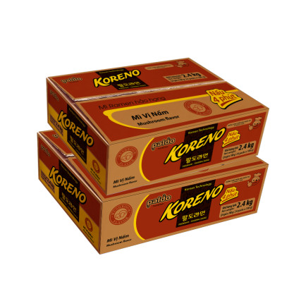 Thùng 24 Gói Mỳ vị Nấm Koreno 100g