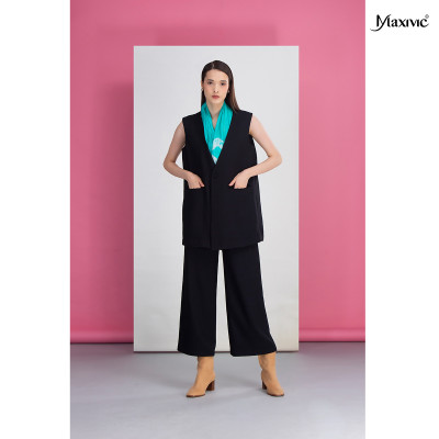 Quần cotpo nữ đen Maxivic 