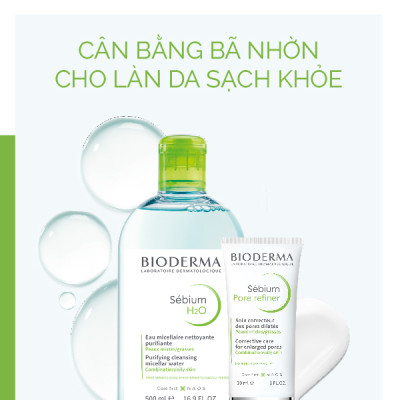 Nước tẩy trang dành cho da dầu, da mụn BIODERMA Sébium H2O 100ml