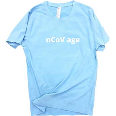 Áo thun nam nữ 80% Cotton Blue09