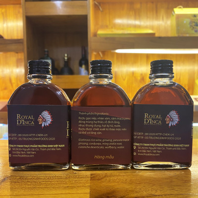 100ml chai thử - Rượu Sâm Maca & Thảo mộc - Royal D