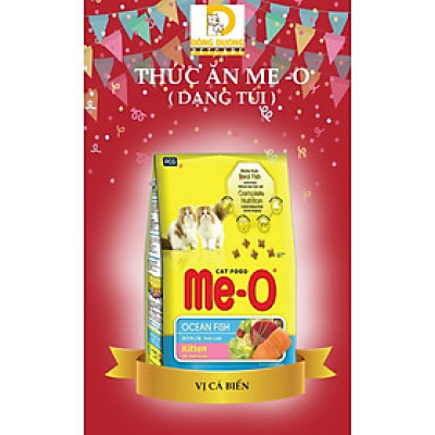 Thức ăn hạt khô cho mèo con Me-O Kitten vị cá biển gói 400g - 1,1kg