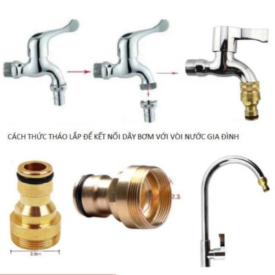  Bộ dây vòi xịt nước rửa xe, tưới cây . tăng áp 3 lần, loại 7m, 10m 206701-1 đầu đồng, cút đồng, + tặng mở chai