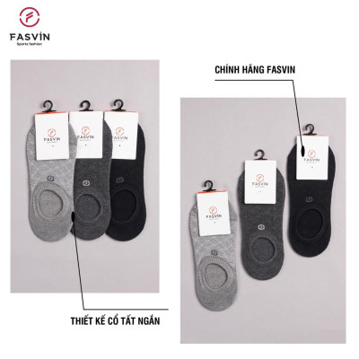 Tất Nam Cổ Ngắn FASVIN Mềm Mịn Co Giãn Tốt TN21901.HN