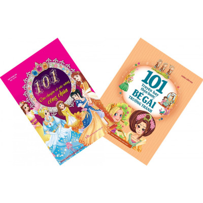 COMBO: 101 CÂU CHUYỆN VỀ CÁC NÀNG CÔNG CHÚA + 101 TRUYỆN HAY THEO BƯỚC BÉ GÁI