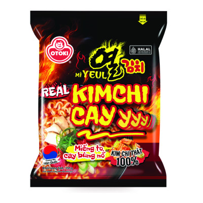Combo 3 Gói Mì Yeul Kimchi Cay Otoki 100g