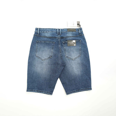 Quần Short Jeans Nam Cao Cấp HUNTER X-RAYS Form Slimfit Thun Màu Xanh  S68