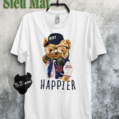 Áo Phông Nam Cotton 100% In Hình 3D Cao Cấp Có Big Size - Áo Thun Nam Ngắn Tay Chất Mát Mùa Hè SZone PM63