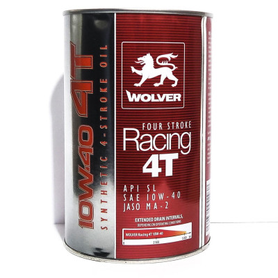 Thùng 6 lon x 0.8 lít WOLVER RACING 4T 10W40 Sản Xuất Nhập Khẩu Đức SL MA2