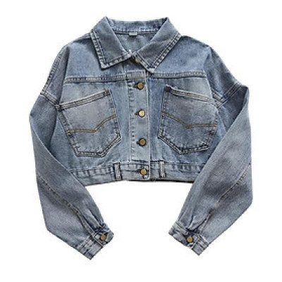 Áo khoác jean 4 CÚC SAU LƯNG bao đẹp chuẩn shop-A3043