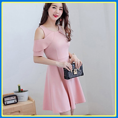 Đầm công sở dự tiệc dạo phố QK13 - Đầm nữ dự tiệc - Đầm dáng xòe