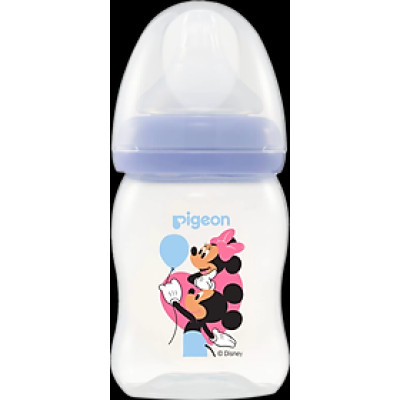 Bình Sữa Pigeon Softouch PP Plus Disney Baby - Màu Tím
