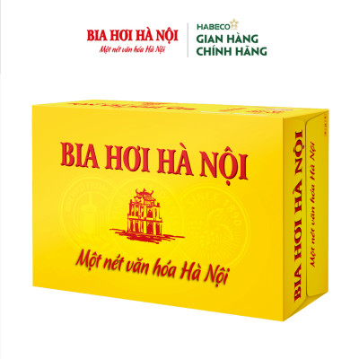 Combo 2 Thùng Bia Hơi Hà Nội - Thùng 24 lon 500ml
