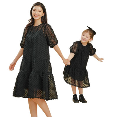 Đầm Suông 3D Can Ren Thang De Leah 