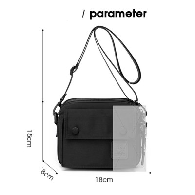 Túi đeo chéo nữ vải dù chống trượt nước thời trang hàn quốc kiểu hộp ngang đáng yêu DRU - Hàng Chính Hãng