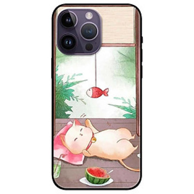 Ốp lưng dành cho Iphone 14 - Iphone 14 Plus - Iphone 14 Pro - Iphone 14 Pro Max - Mèo Nằm Chờ Cá