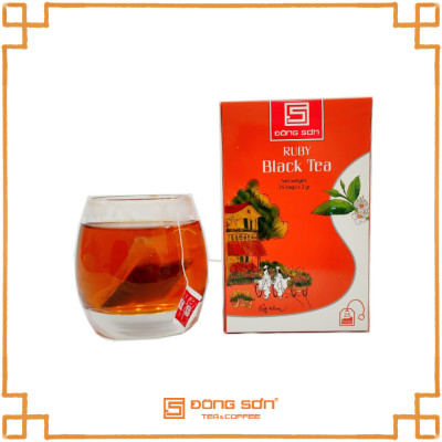Trà Đen [ Ruby ] túi lọc - 25 Túi x 2gr - Màu nước đỏ Ruby, hương vị đậm - Đông Sơn