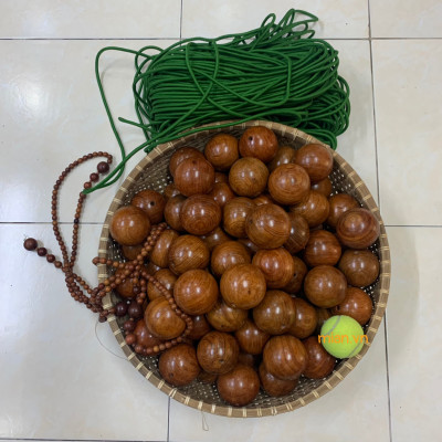 Vòng Lắc Eo Hạt Gỗ Hương Cao Cấp ( video , hình thật )