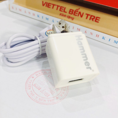 Bộ sạc Ham mer 2.1A chân cắm Type C, hàng chính hãng hảo hành 12 tháng