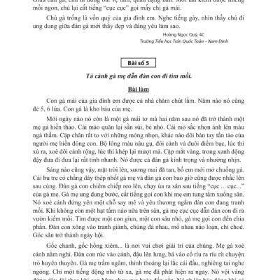 Tuyển Chọn Những Bài Văn Miêu Tả 4 _ML