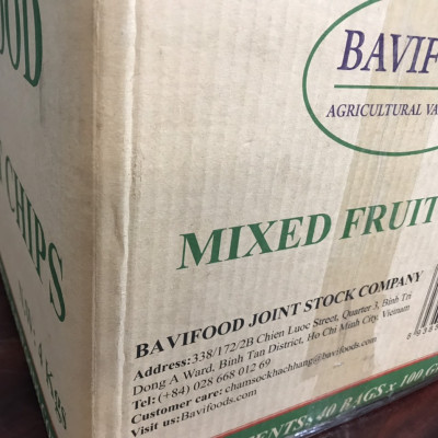 Mít Sấy Chân Không (Jackfruit Chips), Giòn Xốp Tự Nhiên – BAVIFOOD, Khối Lượng:  1 kg (thùng = 10 gói x 100 grs/gói) – Premium