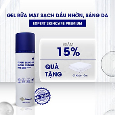 Gel Rửa Mặt Nam Sạch Nhờn, Sáng Da Expert Skincare Premium