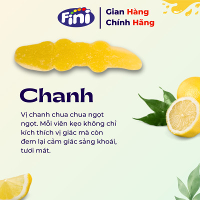 Kẹo Dẻo Fini Jelly Crocodiles Vị Trái Cây 90g