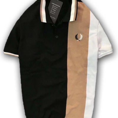 Áo Thun Nam Ngắn Tay Cổ Bẻ Thêu Bông Lúa, Phối Thân Cực Chất, Phong Cách Trẻ Trung - LZPS106