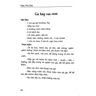 Sách - Các Món Ăn Thông Dụng Triệu Thị Chơi - Việt Thư