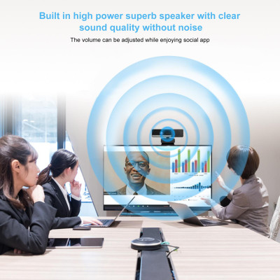 Webcam video độ nét cao ASHU 2M Pixel 1920x1080P với 4 Mic giảm tiếng ồn M-agnetic P-rivacy Cam P-rotection