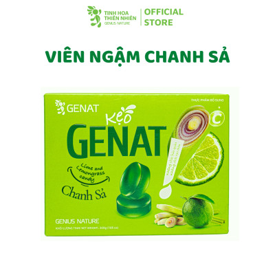 Kẹo ngậm Genat Chanh Sả (Hộp 100 viên)