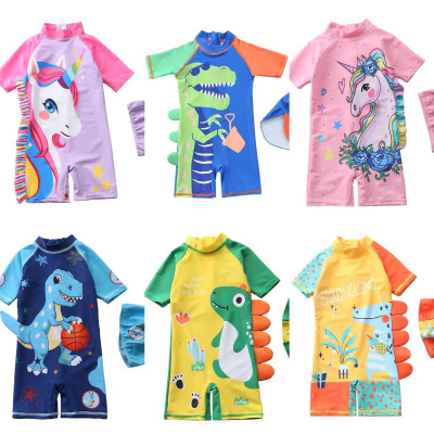 Đồ bơi bé liền thân xinh xắn nhiều mẫu kèm nón bơi