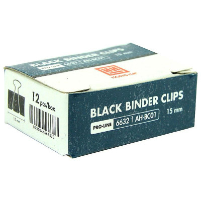 Hộp 12 Kẹp Bướm 15mm - Hồng Hà 6632