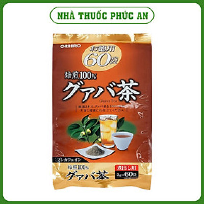 Trà lá ổi Orihiro Nhật Bản 60 gói hỗ trợ tiêu hoá, kiểm soát đường huyết