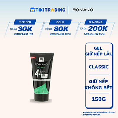 Gel Giữ Nếp Lâu Romano Classic 150g