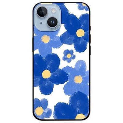 Ốp lưng dành cho Iphone 14 - Iphone 14 Plus - Iphone 14 Pro - Iphone 14 Pro Max - Hoa Vẽ Xanh