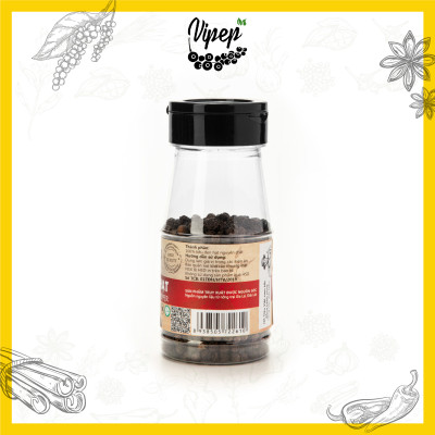 Tiêu Đen Hạt Tự Nhiên Vipep Hũ Nhựa 50g