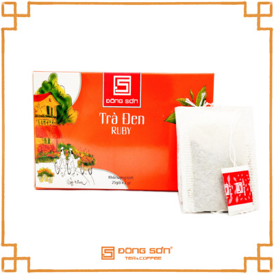 Trà Đen [ Ruby ] túi lọc - 25 Túi x 2gr - Màu nước đỏ Ruby, hương vị đậm - Đông Sơn