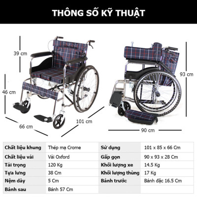 Xe lăn tay cơ bản cho người già, Nhiều mẫu lựa chọn - Hàng chính hãng NIKITA