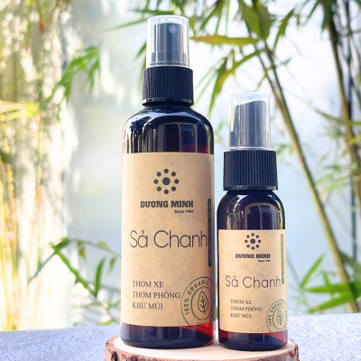 Chai xịt thơm sả chanh Dương Minh tinh dầu tự nhiên khử mùi, thơm xe, thơm phòng, thư giãn