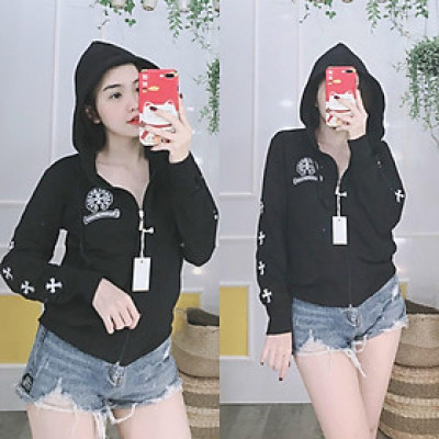 Áo khoác nỉ thun coton da cá chống nắng cao cấp nhiều màu  MS12  Freesize 40- 56kg