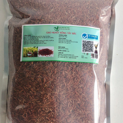 Gạo Lứt Huyết Rồng (Gạo lứt đỏ) - Dùng thích hợp cho người tiểu đường tim mạch huyết áp - Trồng ở ruộng bậc thang ở núi rừng sơn la - Chăm bón tự nhiên