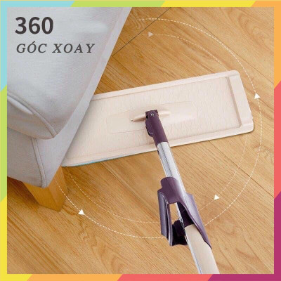 Cây Chổi Lau Nhà Tự Vắt Thông Minh Xoay 360 Độ - Vệ Sinh Cửa Kính Trần Nhà Tiện Lợi - Tặng Kèm 2 Bông Lau- Hàng Loại 1 - Chính Hãng MINIIN