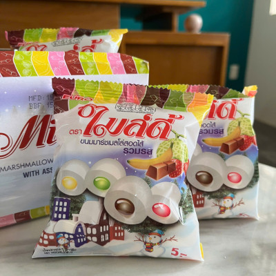 Kẹo Dẻo Euro Marshmallow Mildy – Mềm Mịn, Ngọt Dịu – Gói 5g [Hàng Thái Lan]