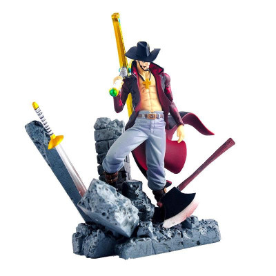 Mô Hình Mihawk Mắt Diều Hâu 16CM Mô hình One Piece Cao Cấp, Figure Mô Hình Anmie One Piece Luffy Vua Hải Tặc