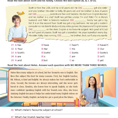 Bài tập bổ trợ Tiếng Anh 7 Right On!