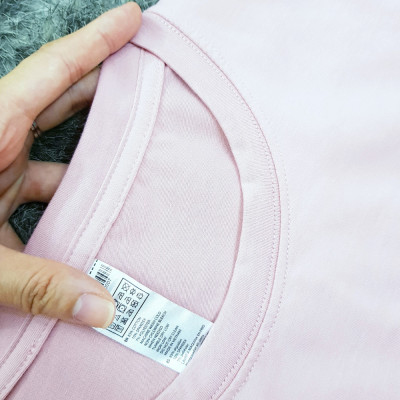 Áo thun nam nữ 80% Cotton Pink19
